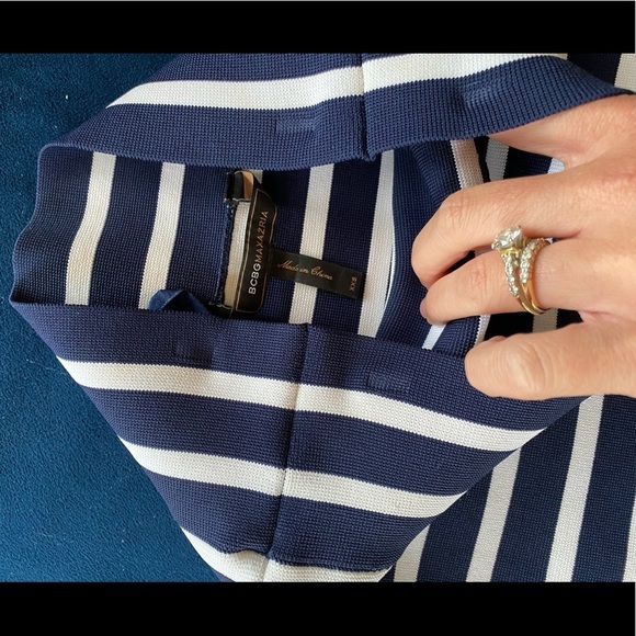 BCBGMAXAZRIA Striped Mini Skirt - Picture 2 of 3